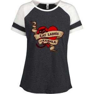 Cat Ladies For Kamala Gift Enza Ladies Jersey Colorblock Tee