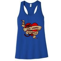 Cat Ladies For Kamala Gift Women's Racerback Tank