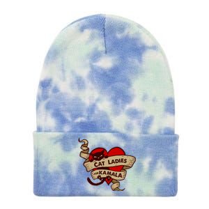 Cat Ladies For Kamala Gift Tie Dye 12in Knit Beanie