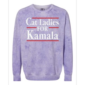 Cat Ladies For Kamala Childless Cat Lady Colorblast Crewneck Sweatshirt