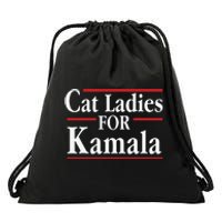 Cat Ladies For Kamala Childless Cat Lady Drawstring Bag