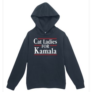 Cat Ladies For Kamala Childless Cat Lady Urban Pullover Hoodie