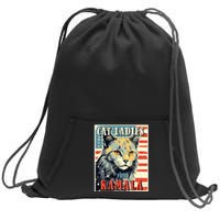 Cat Ladies For Kamala Funny Cat 2024 President Kamalaharris Sweatshirt Cinch Pack Bag