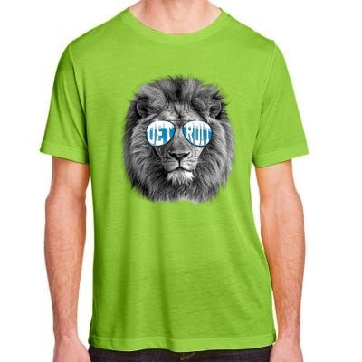 Cool Lions Football Sports Fan Adult ChromaSoft Performance T-Shirt