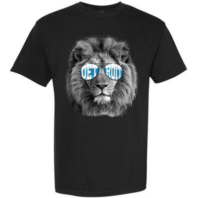 Cool Lions Football Sports Fan Garment-Dyed Heavyweight T-Shirt