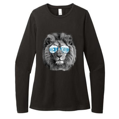 Cool Lions Football Sports Fan Womens CVC Long Sleeve Shirt