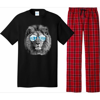 Cool Lions Football Sports Fan Pajama Set