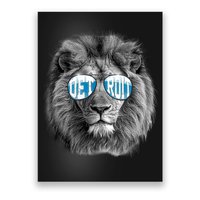 Cool Lions Football Sports Fan Poster