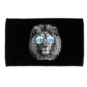 Cool Lions Football Sports Fan Microfiber Hand Towel