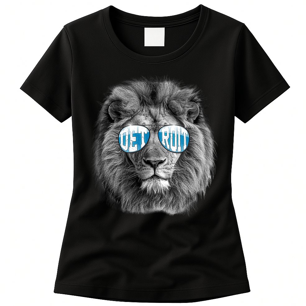 Cool Lions Football Sports Fan Womens T-Shirt