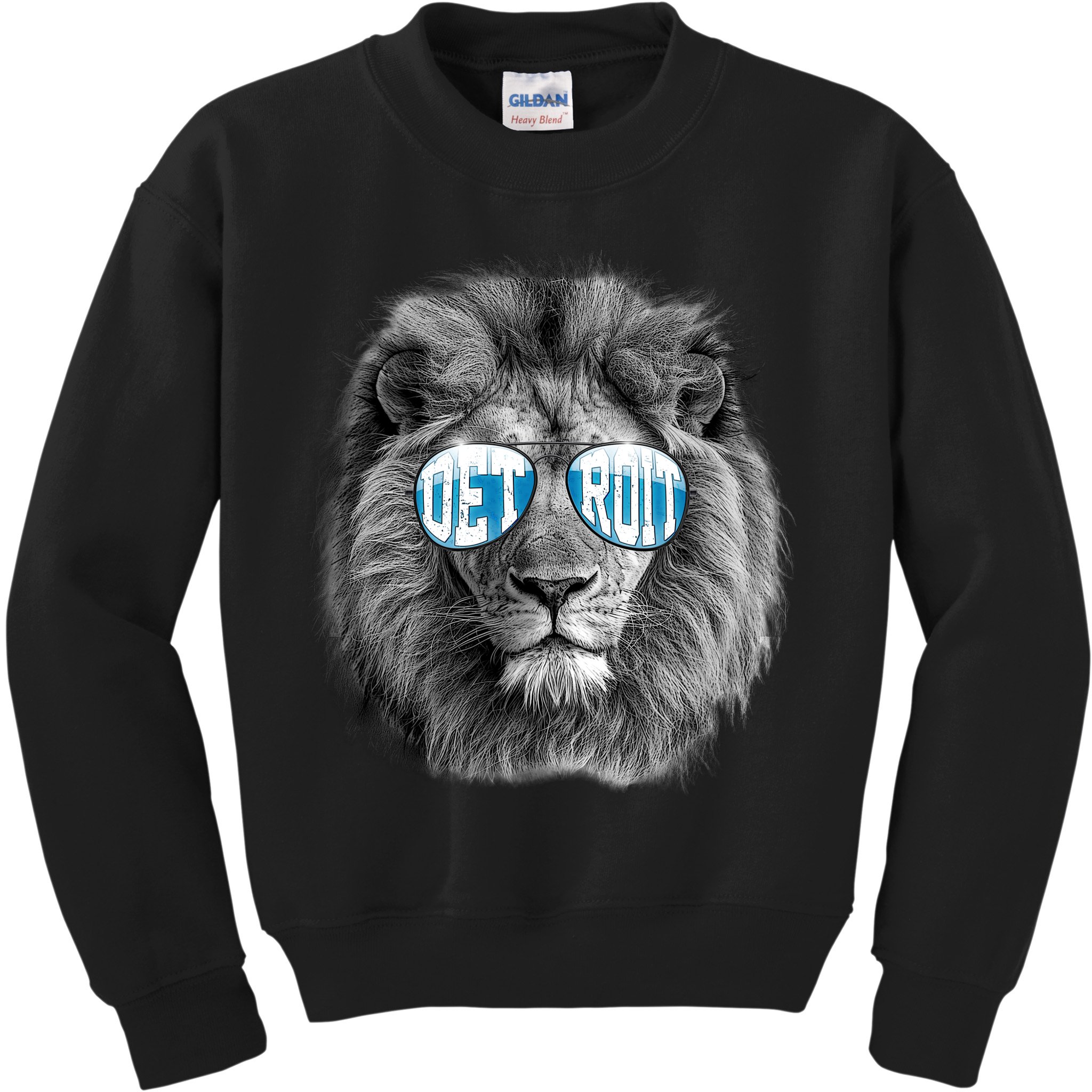 Cool Lions Football Sports Fan Kids Sweatshirt