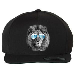 Cool Lions Football Sports Fan Wool Snapback Cap