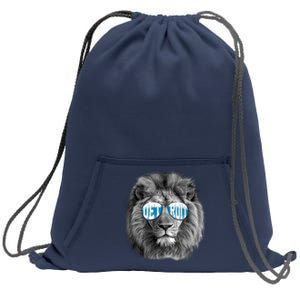 Cool Lions Football Sports Fan Sweatshirt Cinch Pack Bag