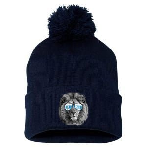 Cool Lions Football Sports Fan Pom Pom 12in Knit Beanie