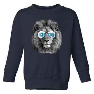 Cool Lions Football Sports Fan Toddler Sweatshirt