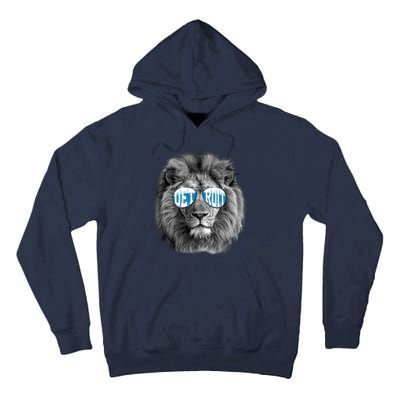 Cool Lions Football Sports Fan Tall Hoodie