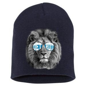 Cool Lions Football Sports Fan Short Acrylic Beanie