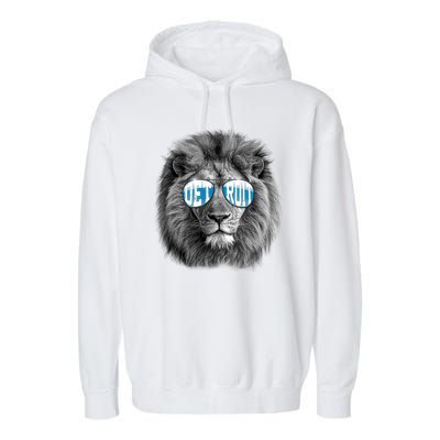 Cool Lions Football Sports Fan Garment-Dyed Fleece Hoodie