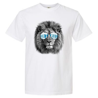 Cool Lions Football Sports Fan Garment-Dyed Heavyweight T-Shirt