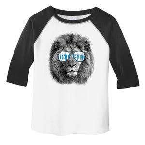 Cool Lions Football Sports Fan Toddler Fine Jersey T-Shirt