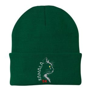 Cat Ladies For Kamala Cat 2024 President Kamala Harris Knit Cap Winter Beanie