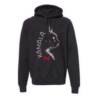 Cat Ladies For Kamala Cat 2024 President Kamala Harris Premium Hoodie