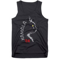 Cat Ladies For Kamala Cat 2024 President Kamala Harris Tank Top