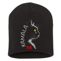 Cat Ladies For Kamala Cat 2024 President Kamala Harris Short Acrylic Beanie