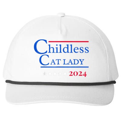 Cat Ladies For Kamala Childless Cat Lady Snapback Five-Panel Rope Hat