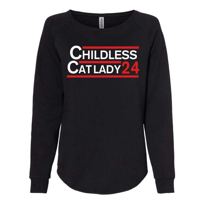 Cat Ladies For Kamala Childless Cat Lady Womens California Wash Sweatshirt