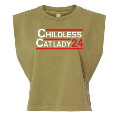 Cat Ladies For Kamala Childless Cat Lady Garment-Dyed Women's Muscle Tee