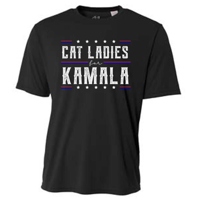 Cat Ladies For Kamala 2024 Cooling Performance Crew T-Shirt