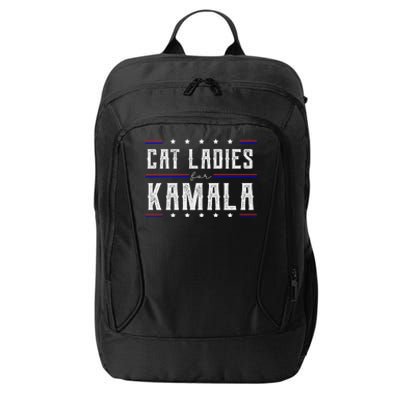 Cat Ladies For Kamala 2024 City Backpack