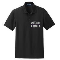 Cat Ladies For Kamala 2024 Dry Zone Grid Polo