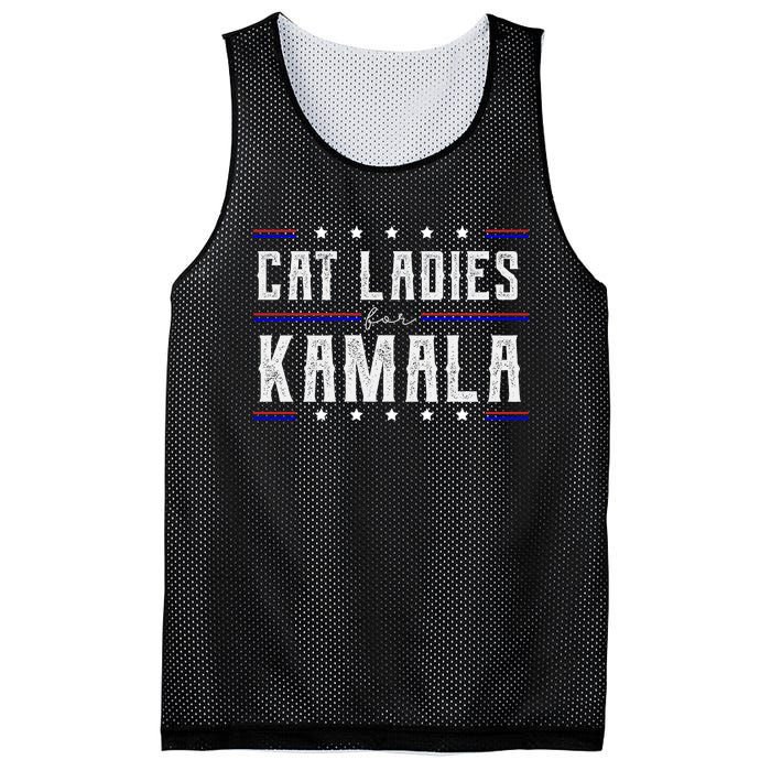 Cat Ladies For Kamala 2024 Mesh Reversible Basketball Jersey Tank