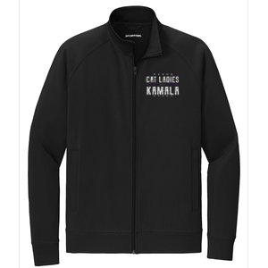 Cat Ladies For Kamala 2024 Stretch Full-Zip Cadet Jacket