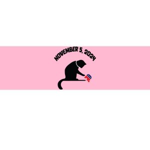 Cat Ladies For Kamala Harris Funny Cat With Pearls Bumper Sticker