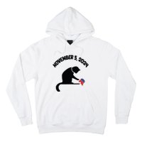 Cat Ladies For Kamala Harris Funny Cat With Pearls Hoodie