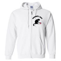 Cat Ladies For Kamala Harris Funny Cat With Pearls Full Zip Hoodie