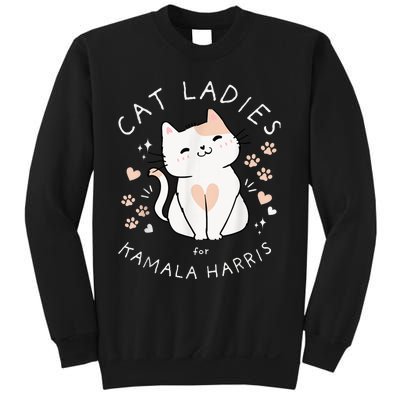 Cat Ladies For Kamala Harris Sweatshirt