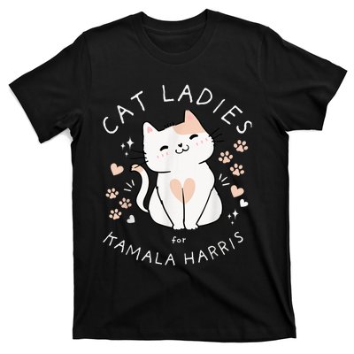 Cat Ladies For Kamala Harris T-Shirt