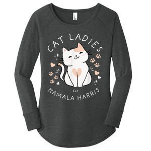 Cat Ladies For Kamala Harris Women's Perfect Tri Tunic Long Sleeve Shirt