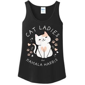 Cat Ladies For Kamala Harris Ladies Essential Tank