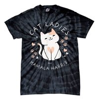 Cat Ladies For Kamala Harris Tie-Dye T-Shirt