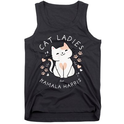 Cat Ladies For Kamala Harris Tank Top