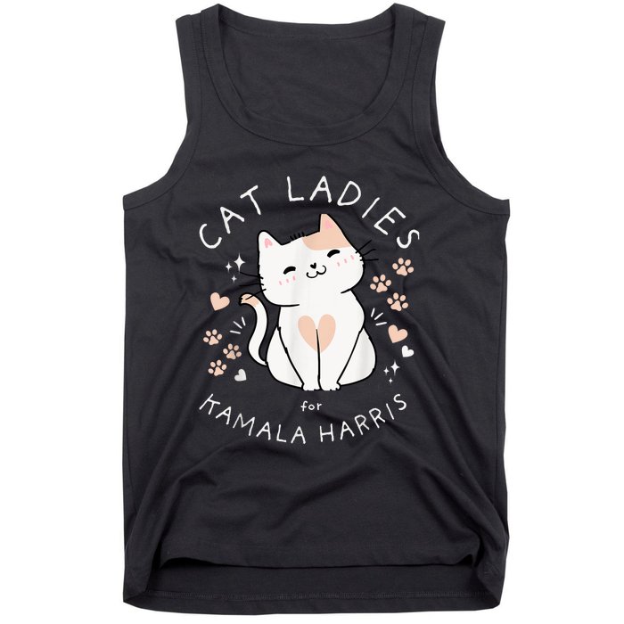 Cat Ladies For Kamala Harris Tank Top