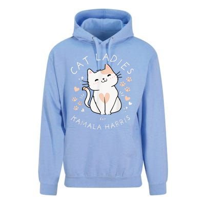 Cat Ladies For Kamala Harris Unisex Surf Hoodie