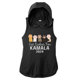 Cat Ladies For Kamala Childless Cat Ladies Funny Ladies PosiCharge Tri-Blend Wicking Draft Hoodie Tank