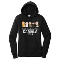 Cat Ladies For Kamala Childless Cat Ladies Funny Women's Pullover Hoodie