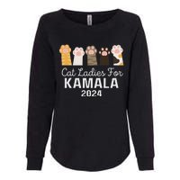 Cat Ladies For Kamala Childless Cat Ladies Funny Womens California Wash Sweatshirt